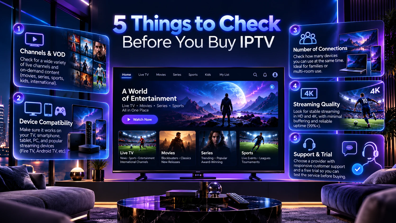 Five things to check before buying IPTV