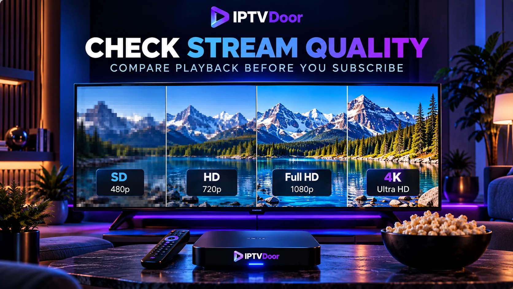 Check IPTV stream quality before subscribing