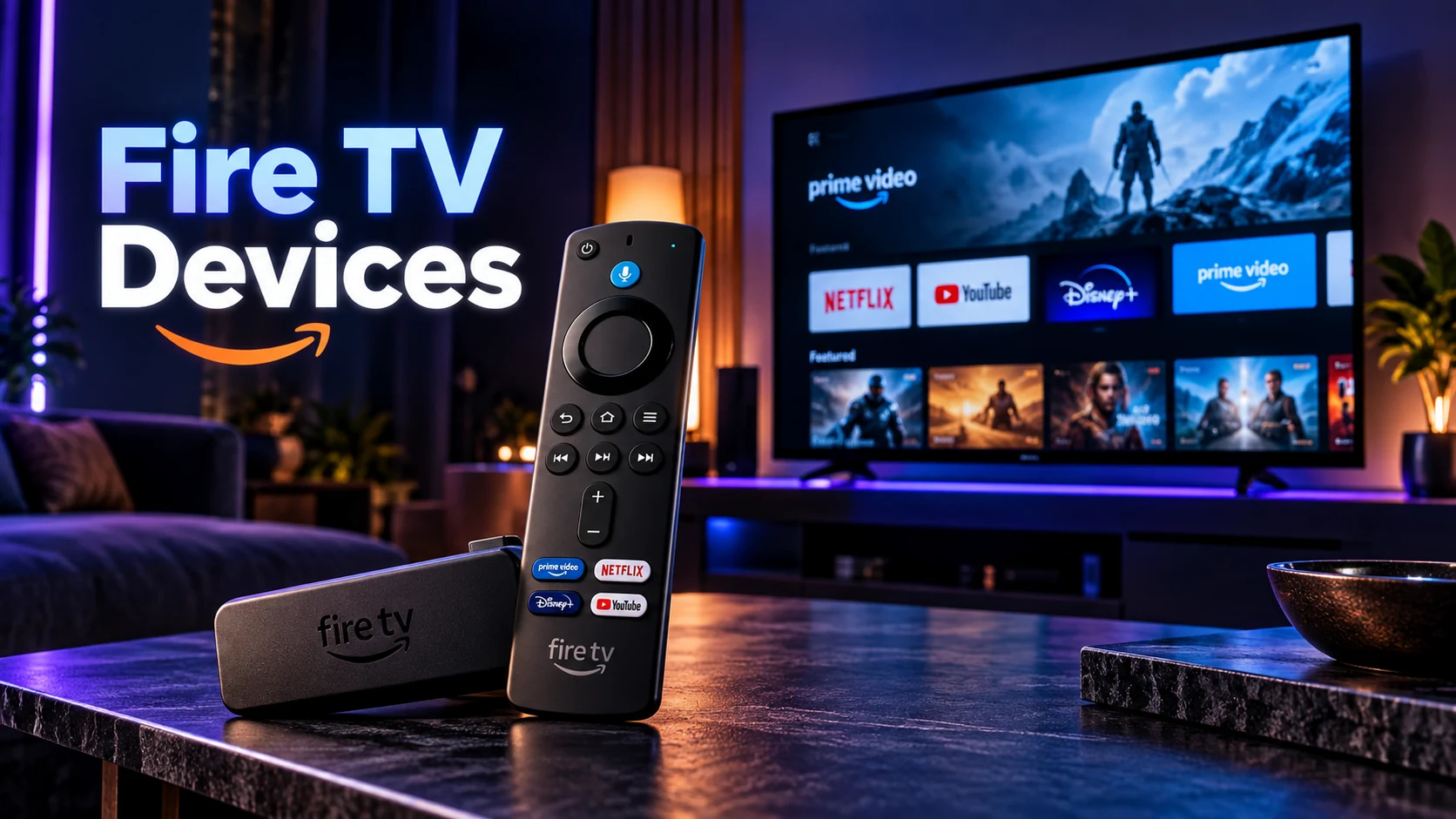 Amazon Fire TV devices for IPTV streaming
