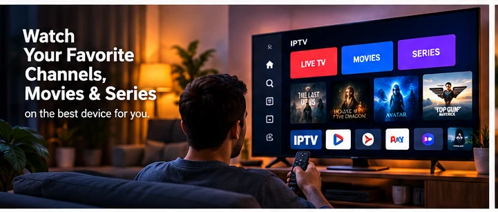 IPTV living room streaming setup