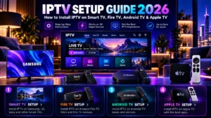 IPTV setup guide 2026 for Smart TV Fire TV Android TV and Apple TV