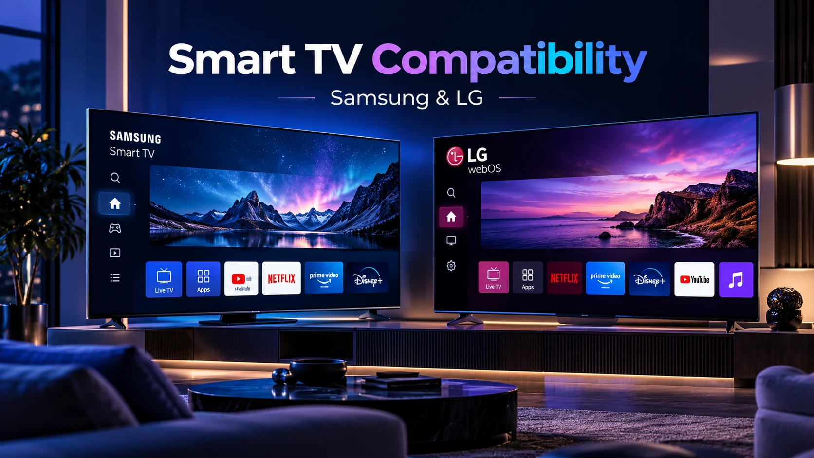 Samsung and LG Smart TV compatibility for IPTV